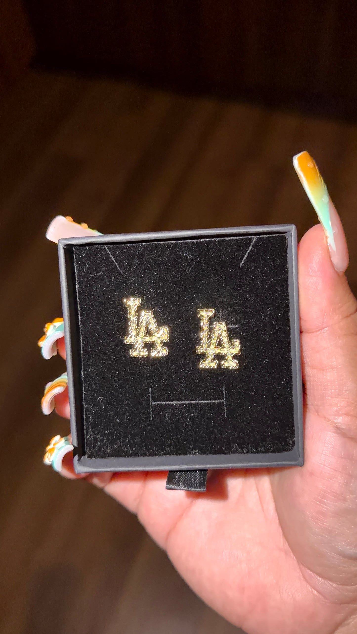 LA stud earrings