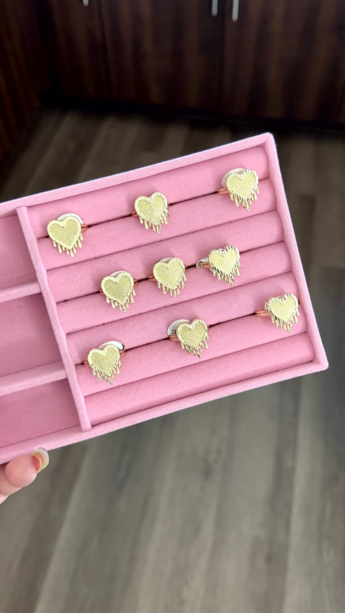 Drip heart Ring
