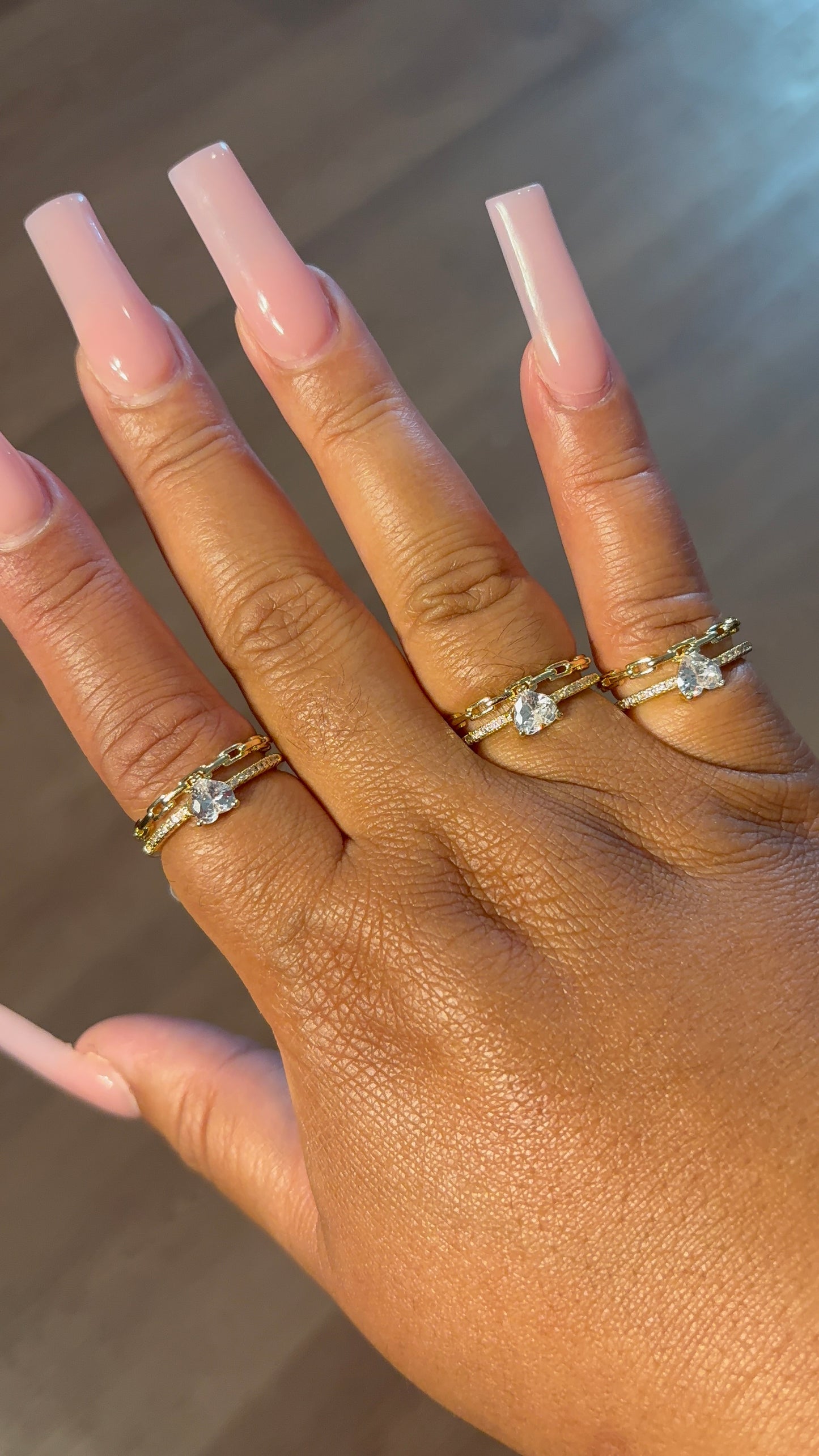 Double Band Heart Ring
