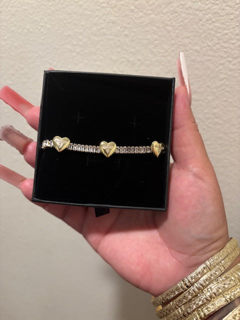 3 hearts bracelet