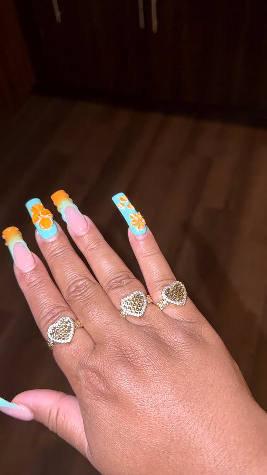 Jagged Heart Ring