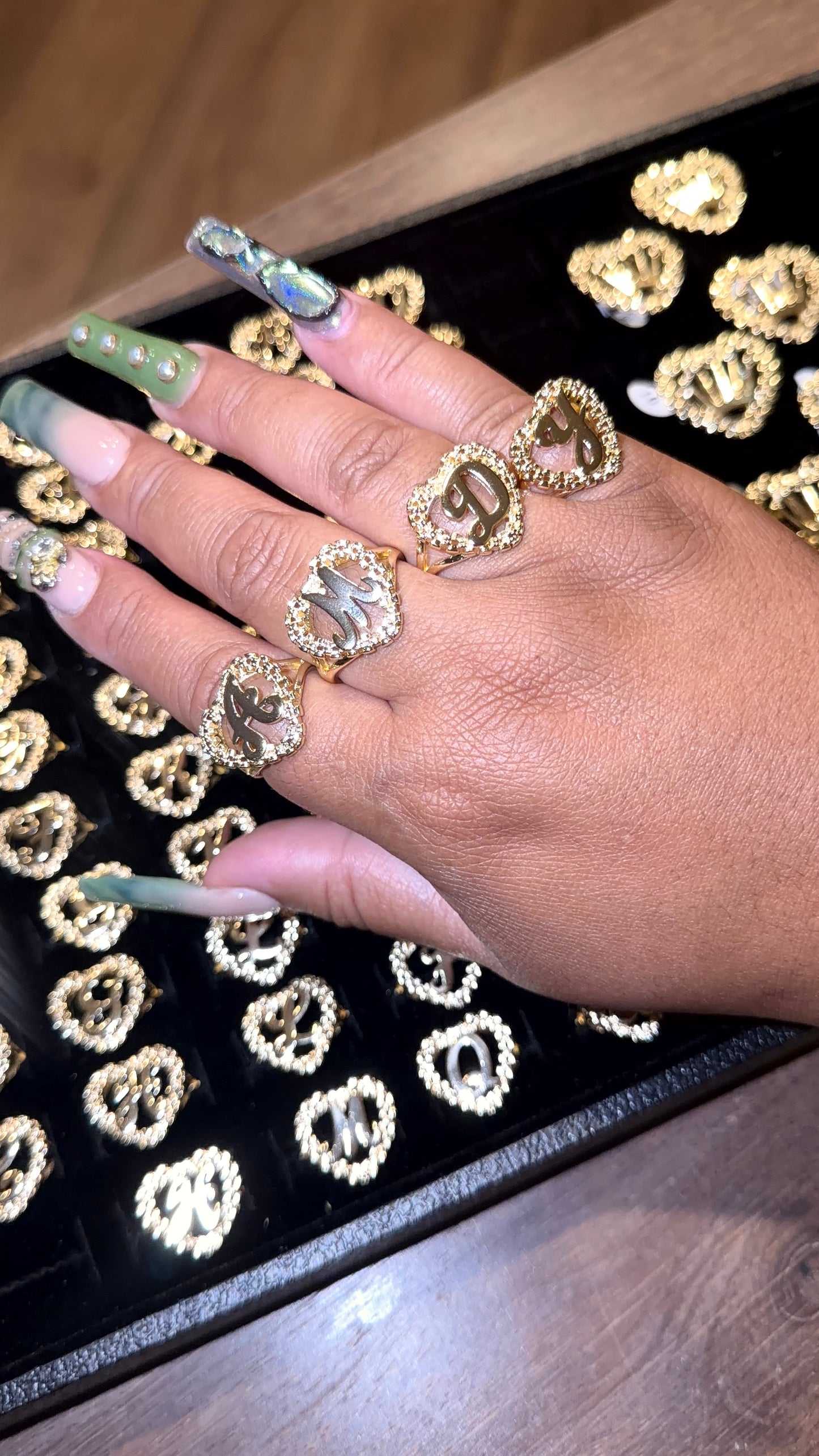 Love Me initial Ring