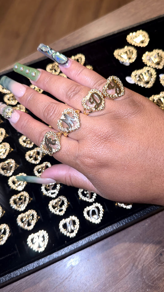 Love Me initial Ring