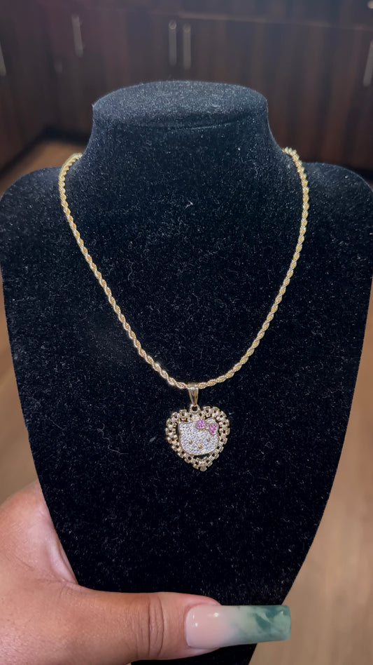 HK Rolex Heart Necklace