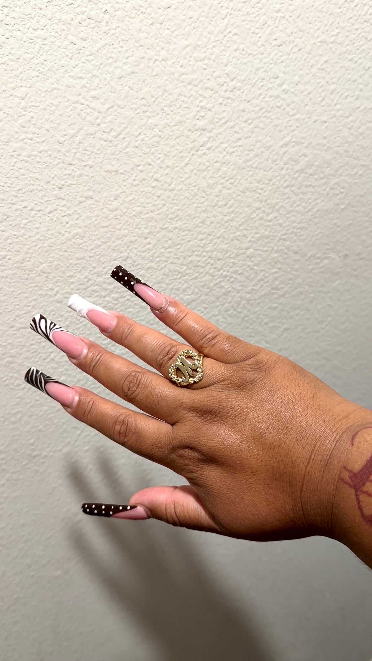 Initial Rolex Heart Ring