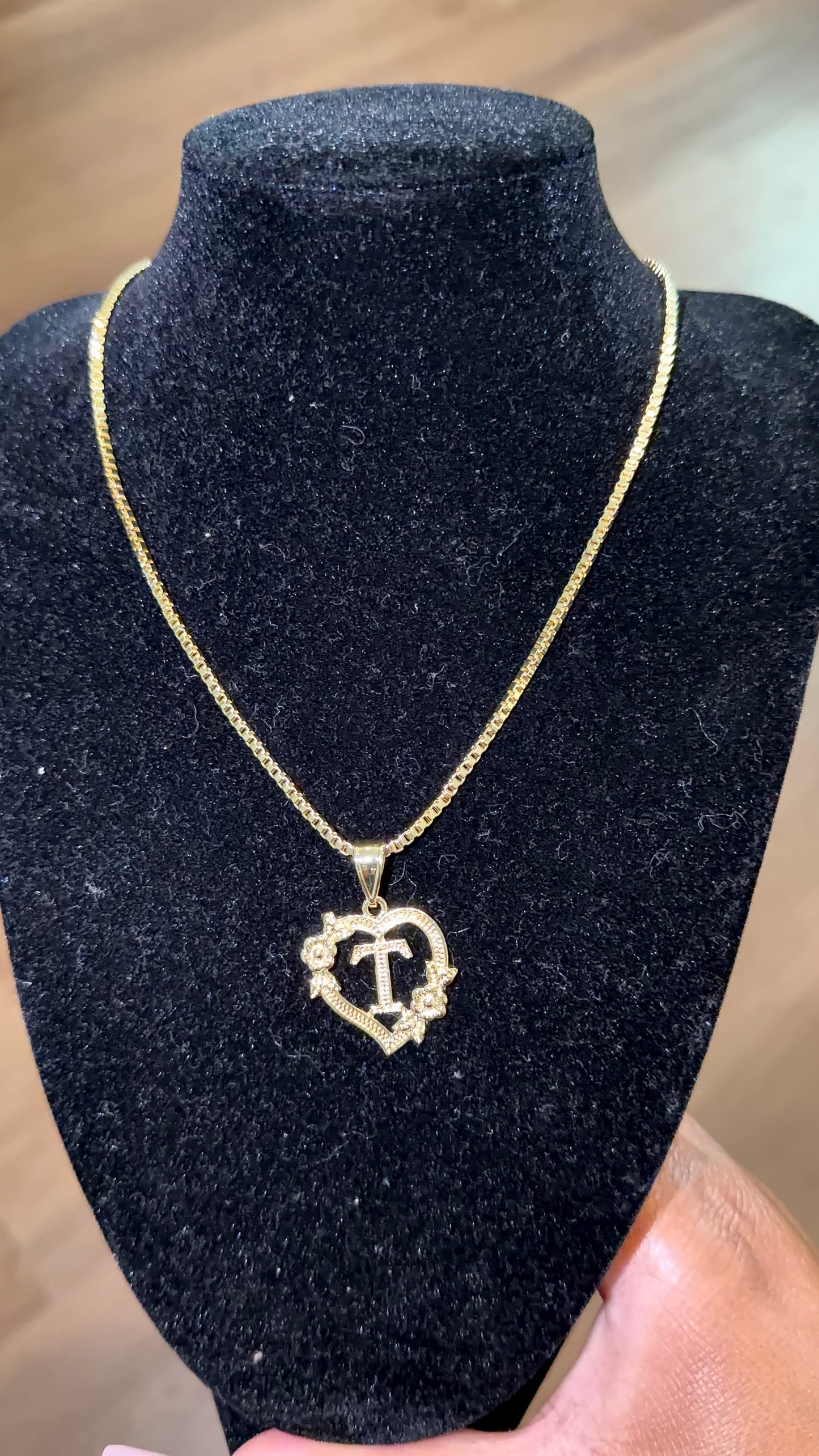 Initial Heart Necklace