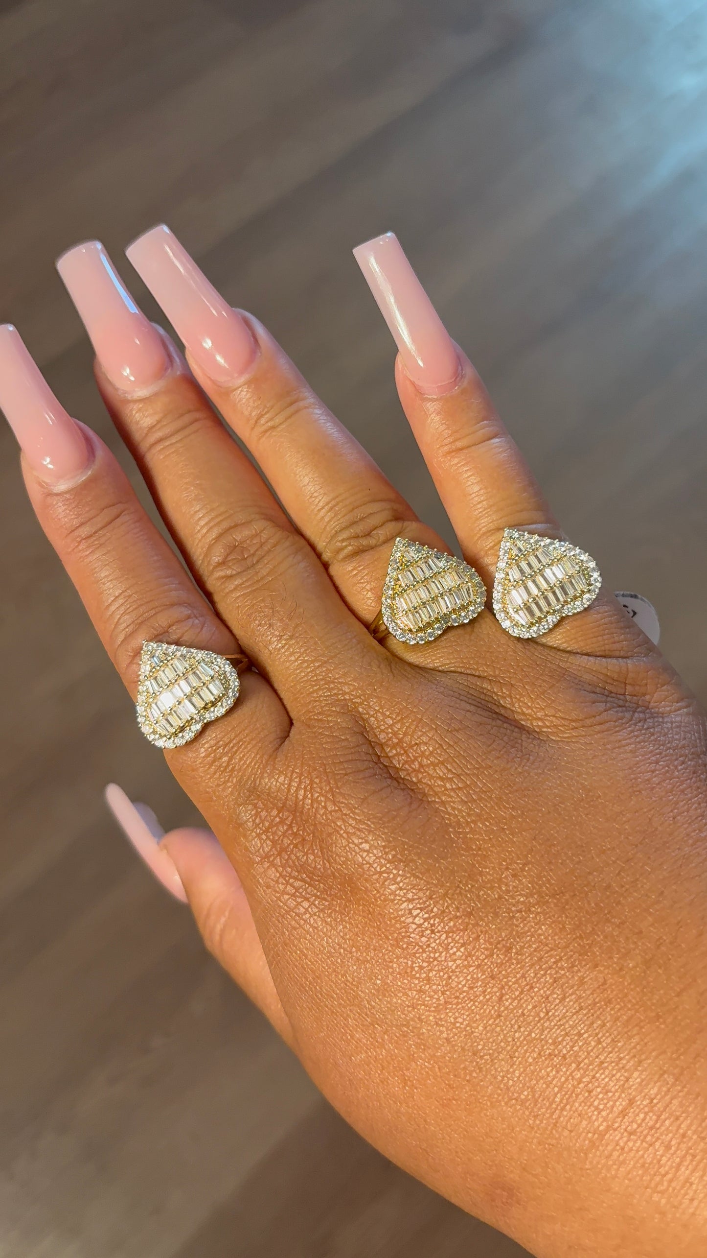 Jumbo Filled Heart Ring