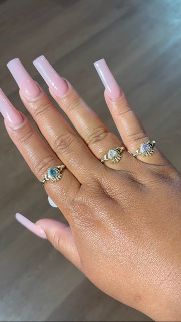 Mini Heart in Hand Ring
