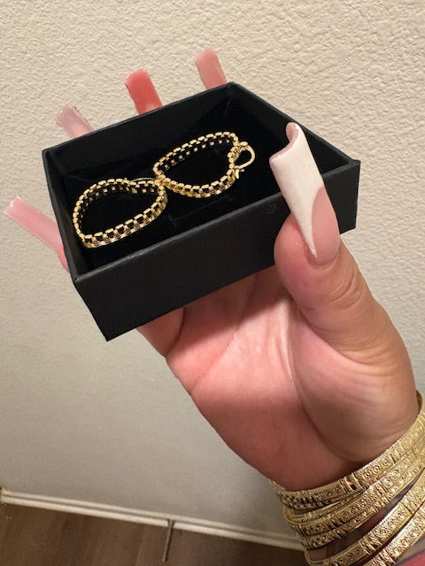 Mini Rolex Heart Earrings